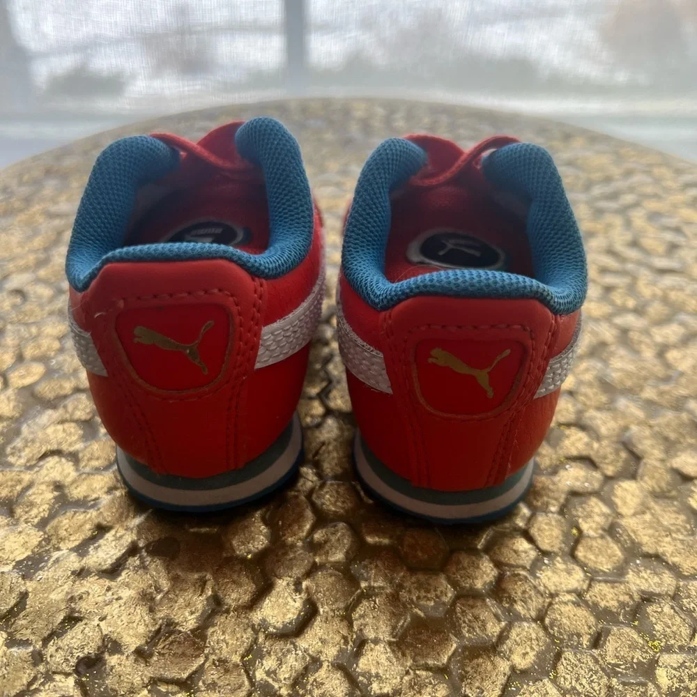 Puma Roma Easy On Toddler Vibrant Orange Sneakers